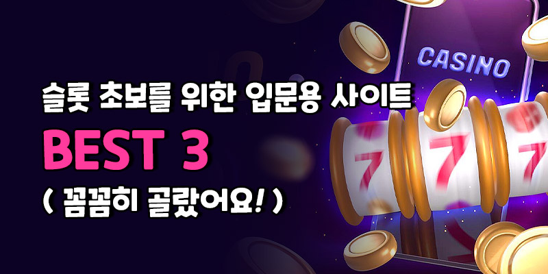 슬롯 초보를 위한 입문용 추천 사이트